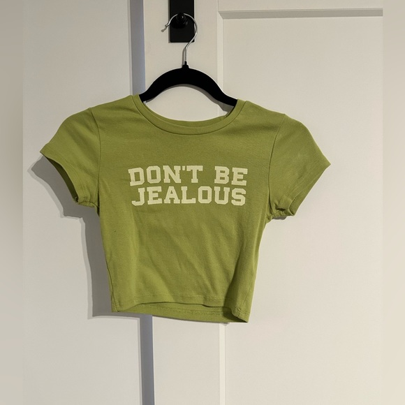 Garage Tops - Garage ‘Don’t be jealous’ cropped tee